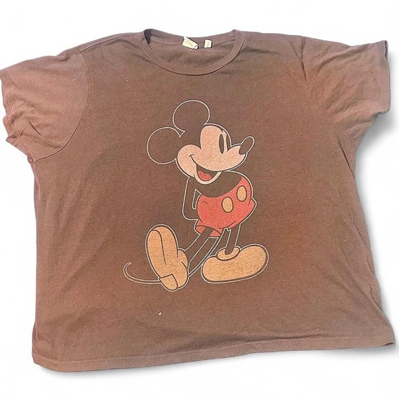 Disney Tops - 'Disney Mickey Mouse black graphic tee streetwear